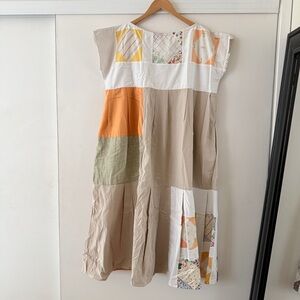 MUSEO studio Patchwork Midi Dress